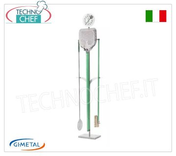 Gi-Metal – Glutenfreie Schaufel, kleiner Schäl- und Bürstenhalter, mit Marmorsockel, 6 Plätze – Mod. AC-PPFGF