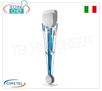 Gi-Metal – Schaufel, kleiner Schäl- und Bürstenhalter mit Marmorsockel, 8 Plätze – Mod.AC-BS200