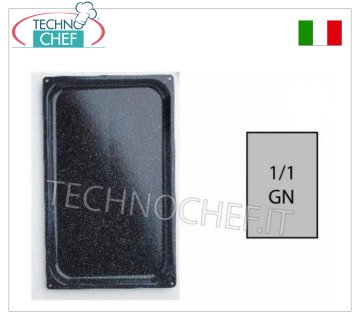 Bedrucktes GN 1/1-Tablett, aus emailliertem Edelstahl, Abm. 530 x 325 mm