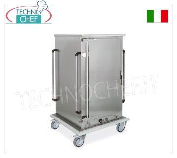 Temperaturhalter, belüfteter HEISSWagen für 8 GN 1/1-Tabletts (mm 325 x 530) – Mod. MC-3208GN-K
