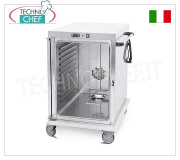Warmhaltewagen zur Temperaturhaltung, belüftet, für 10 GN 2/1-Tabletts (530 x 625 mm) Mod. 3421-10GS