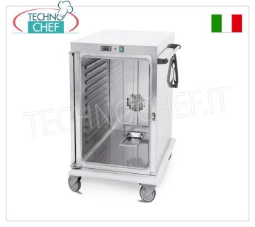 BELÜFTETER HEISSWAGEN zur Temperaturhaltung für 10 GN 1/1-SCHALEN (325 x 530 mm), Mod. 3411-10GS