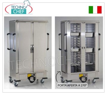 Temperaturhalter, belüfteter HOT-Wagen für 36 Tabletts mm 600x400