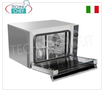 TECNODOM - Elektrischer Konvektionsofen für 3 Tabletts/Roste GN 2/3 (mm 354x325), Abm.mm.600x520x390h