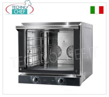TECNODOM - Elektrischer Konvektionsofen für 4 Bleche/Gitter mm 435x350, - Abm.mm.589x660x580h