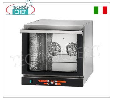 TECNODOM - Elektrischer Konvektionsofen für 4 Bleche/Gitter mm 435x350, Abm.mm 589x660x580h