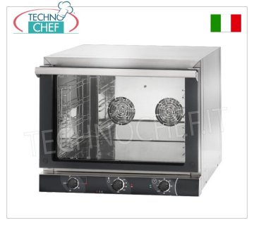 TECNODOM - Elektrischer Konvektionsofen mit GRILL, für 4 GN1/1-Tabletts (mm 325 x 530), Abm. mm. 686x660x580h