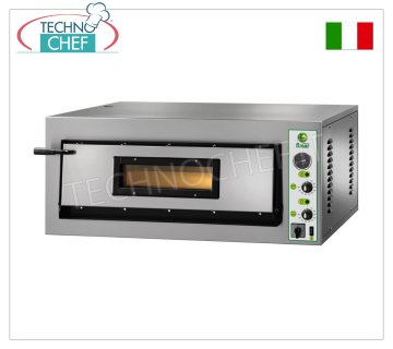 FIMAR – Elektrischer Pizzaofen für 9 Pizzen, 1 Kammer mit den Maßen 108 x 108 cm, mechanische Steuerung, Mod. FML9