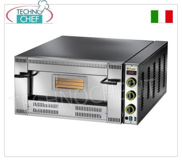 FIMAR – Gas-Pizzaofen für 6 Pizzen, 1 Kammer mit den Maßen 62 x 92 cm – mechanische Steuerung, Mod. FGI6