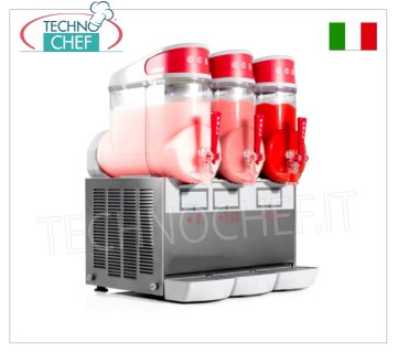 Slush-Maker, Sorbet-Maker und Kaltcremes mit 3 10-Liter-Tanks, Mod.MT3