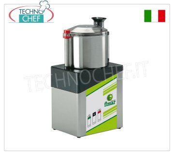 FIMAR - Technochef, professioneller Edelstahlschneider mit 5-Liter-Schüssel, Mod.CL5