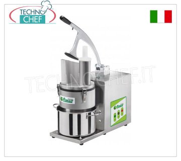 Fimar - Professioneller elektrischer Gemüseschneider. Ohne Scheiben, 4000 L'Ortolana-Linie, Abm. mm 280x630x550h