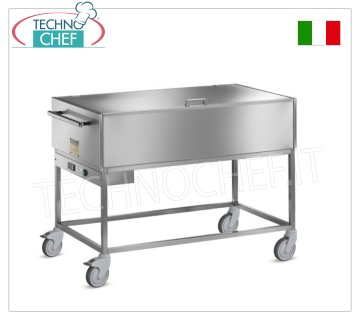 TECHNOCHEF - Warmhaltewagen für Bain-Marie, 4 GN 1/1 Behälter, Mod.014.A