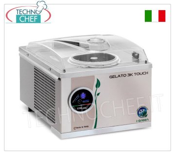 Professioneller Chargengefrierschrank aus Edelstahl, superautomatisch, Touch i-Green-Serie, Fassungsvermögen 4,8 l, Mod. GELATO3KTOUCH