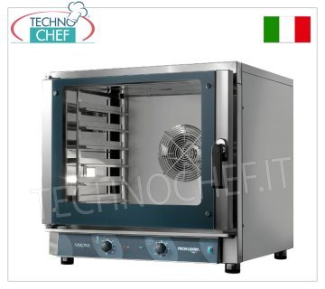TECNODOM - Elektrischer Konvektionsofen für 6 GN 1/1 oder 60x40 cm Tabletts, Abm.mm.840x920x835h