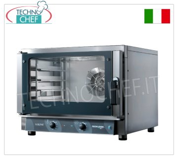 TECNODOM - Elektrischer Heißluftofen 4 Bleche GN 1/1 oder 60x40 cm, Abm. mm 840x920x675h