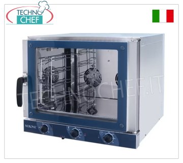 TECNODOM - Elektrischer Konvektionsofen, 3 Bleche, 600 x 400 mm, Grill, Drehtür, Maße 775 x 700 x 560 mm