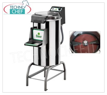 FIMAR - Technochef, Professioneller Kartoffelschäler auf Ständer, Tragkraft 25 kg, Mod.PPF/25