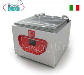 Professionelle Glocken-Vakuummaschine, Kammer 31 x 35 x 12 cm, Schweißbalken 30 cm, Vakuumpumpe: 8 mc/h