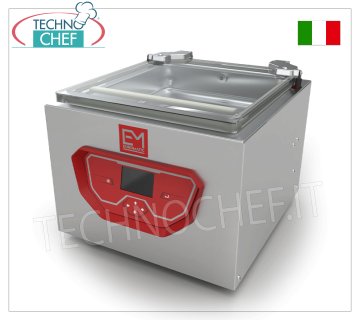 Professionelle Glocken-Vakuummaschine, Kammer 41x45x22h cm, Schweißbalken 40 cm, Vakuumpumpe 16 mc/h