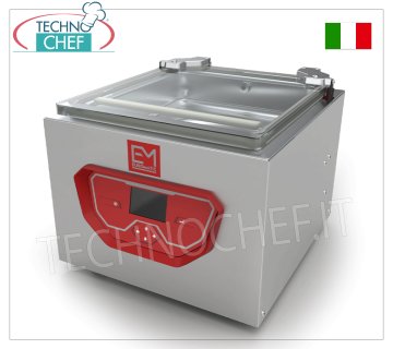 Professionelle Glocken-Vakuummaschine, Kammer 52 x 52 x 22 cm, Schweißbalken 50 cm, Vakuumpumpe 20 mc/h