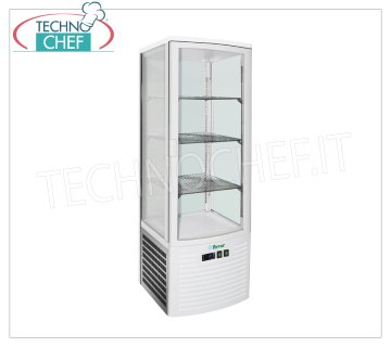 Technochef - Kühlvitrine für Getränke, 1 Tür, belüftet, Temp. +2 °/+8 °C, 235 l, Klasse C, Mod. LSC235