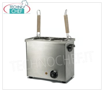 ELEKTRISCHER NUDELKOCHER für die TISCHPLATTE, GN 1/3 BEHÄLTER - Komplett mit Körben - V.230/1 - 2,5 kW - Abm. 370 x 230 x 300 mm