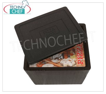 Isothermischer Behälter aus Polypropylen PIZZABOX, Maße mm 420 x 420 x 345