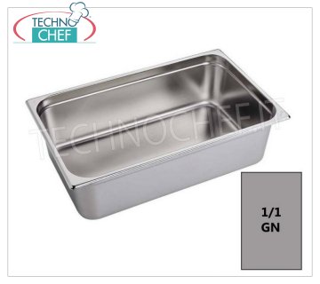 Gastronorm GN 1/1 Edelstahlbehälter, Größe 530x325mm