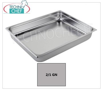 Gastronorm GN 2/1 Edelstahlbehälter, Größe 650x530mm
