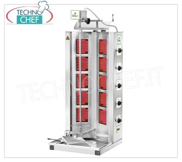 ELEKTRO-GYROS mit 10 WIDERSTÄNDEN, 760 mm hoher Grillstab
