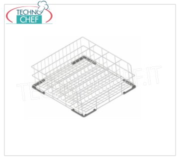 Schrägkorb für Weingläser mit 5 Fächern, max. Ø 100 mm, Abm. 500x500x170h mm