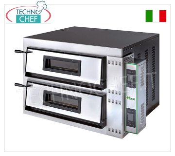 FIMAR - Elektrischer Pizzaofen für 6+6 35cm Pizzen, 2 unabhängige 72x108cm Kammern,