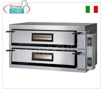 FIMAR - Elektrischer Pizzaofen für 9+9 große Pizzen, 2 Kammern 108x108 cm, digitale Steuerung, dreiphasig