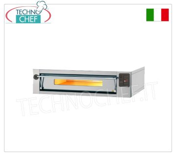 Elektrischer modularer Pizzaofen, EURO CLASSIC-Linie, Kammer für 8 Pizzen mit den Maßen 123 x 63 cm, vollständig aus feuerfestem Material