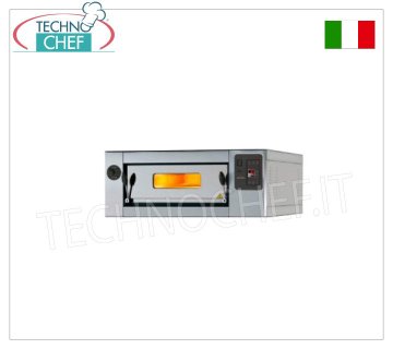 Modularer elektrischer Pizzaofen, Linie CL STAND, Kammer für 8 Pizzen im Format 60x120 cm mit feuerfester Platte