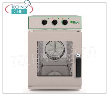 FIMAR -  FORNO CONVEZIONE con VAPORE DIRETTO, ELETTROMECCANICO, 6 TEGLIE GN 1/1 (mm 530x325), dim.mm.532x860x748h