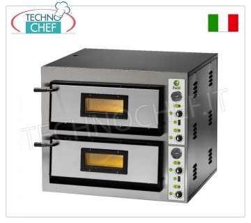 FIMAR – Elektrischer Pizzaofen für 6+6 Pizzen, 2 unabhängige Kammern mit den Maßen 61 x 91 cm, mechanische Steuerung, Mod. FME6+6