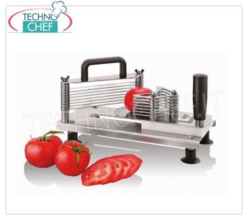 Tomatenschneider aus Edelstahl, Schnittstärke 5,5 mm, Abm. 300 x 140 x 180 mm