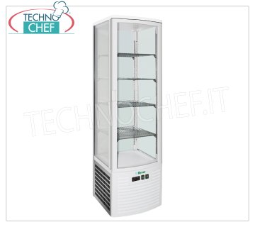 Technochef - KÜHLSCHRANK, Getränkevitrine, 1 Tür, belüftet, Temp. +2°/+8°C, 280 l, Klasse C, Mod. G-LSC280