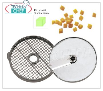 ROBOT COUPE - Würfelgitter und Schneidescheibe für Würfel 10 x 10 x 10 mm
