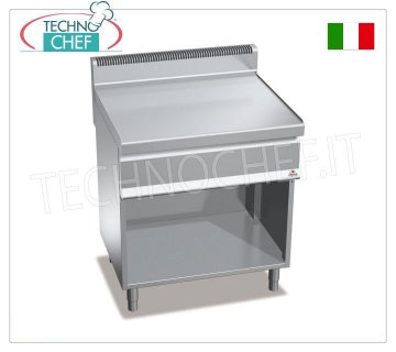 TECHNOCHEF - NEUTRALE OBERSEITE auf OFFENEM SCHRANK, 1 Modul von 800 mm, Mod.N7-8M