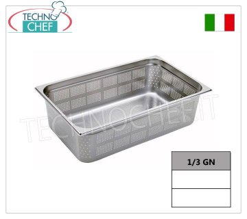 Perforierte Gastronorm 1/3 Edelstahlpfannen, Abmessung 325 x 175 mm