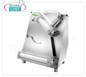 FIMAR - Pizzateigrolle aus Edelstahl mit zwei Paar 420 mm schrägen Rollen