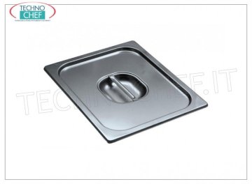 Deckel aus Edelstahl 18/10 mit Griff für GN 1/9 Behälter