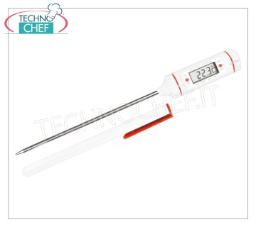 Thermometer Stift Thermometertasche Sonde mit Display, Bereich von -50 ° bis + 150 ° C, Teilung 0,1 ° C, 19 cm langer