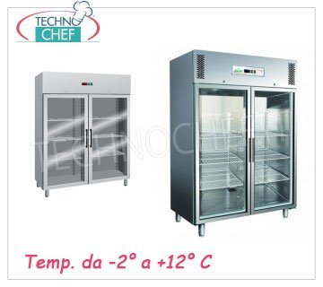Kühlschrank -  2 Glastüren 