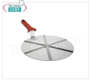 TECHNOCHEF - Aluminiumplatte für Pizza, Ø 30 cm, Mod.941A / 30 Pizzaschale aus eloxiertem Aluminium, zum Schneiden von 6 Scheiben, 30 cm Durchmesser.