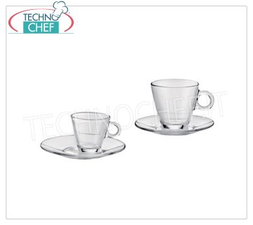 Kaffee- und Cappuccinotassen aus Glas EASY BAR KAFFEEBECHER, BORMIOLI ROCCO, Glasbecher-Kollektion