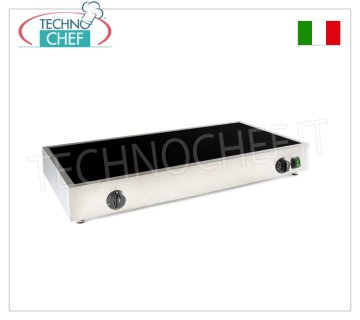TECHNOCHEF – Professioneller elektrischer Piadine-Wärmer aus Doppelglaskeramik, Mod.999.1896